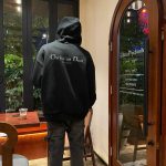 Dior Hoodie Black Cotton Autumn Winter