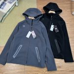 Descente Outerwear Red Cotton Pure Fleece Sturdy And Durable Running Urban Commuting Winter Warm Zippered Pocket