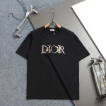 Dior Short-Sleeved T-Shirt Red Cotton Spring Summer
