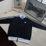 Adidas Jacket Red Street Style Autumn Early Color Blocking