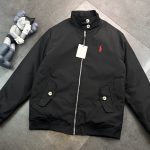 Ralph Lauren Coat Ash Cotton Pure Streetwear Embroidery