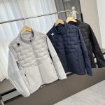 Descente Down Jacket Blue Duck Autumn Winter Patch