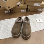 Ugg Sneakers Red Eva Polyester Fiber Sheepskin Suede Autumn Winter
