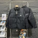 Nike Down Jacket Black Duck Relaxed Fit Easy To Match Winter