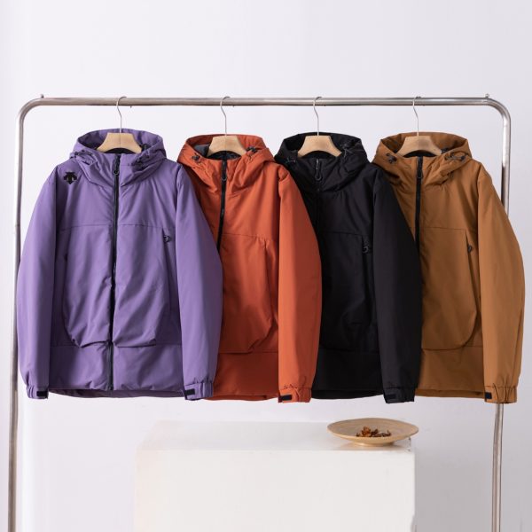 Descente Cotton-Padded Clothes Orange Cotton