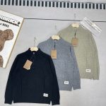 Burberry Long-Sleeved Shirts Red Wool Blend Autumn Winter