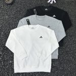 Adidas Hoodie Red Cotton Easy To Match Autumn Winter And