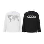 Earth Long-Sleeved T-Shirt Red Cotton Pure