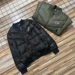 Nike Outerwear Green Cotton Xinjiang Down Fleece Minimalist Style Winter