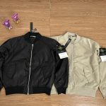 Stone Island Jacket Red Cotton Down Ribbed Fabric Street Style Winter Early