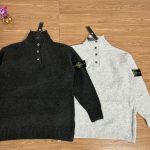 Stone Island Hoodies Red Wool Lace Exquisite Workmanship Street Style Embroidery