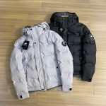 Mammoth Down Jacket Red Cotton Gabardine Streamlined Cut