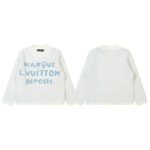 Louis Vuitton Sweater Blue Wool Blend Jacquard