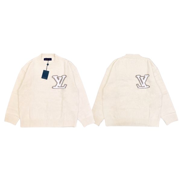 Louis Vuitton Sweater Ash Wool Blend Jacquard