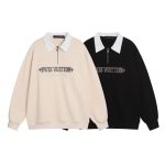 Louis Vuitton Hoodie Ash Silk Embroidery