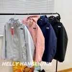 Helly Hansen Windbreaker Red Gore-Tex Fleece Sophistication Autumn Winter Three-Proof Fabric Patch 3D Logo