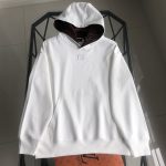 Fendi Hoodie Red Cotton Pure Autumn Winter Embroidery 3D Logo