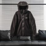 Archaeopteryx Jackets Red Gore-Tex Goose Down Adhesive Mesh Winter Embroidery Zippered Pocket