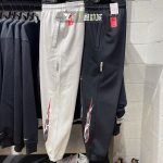 Nike Long Pants Red Cotton Pure Fleece Winter Slim Fit