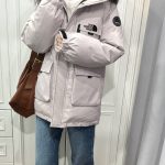 The North Face Coat Red Duck Down Mesh Lace Outdoor Windproof High-End Quality Autumn Winter And