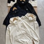 Lacoste Hoodie Blue Cotton Fleece Autumn Winter And Even Stitching