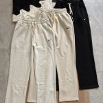 Nike Sweatpants Red Cotton Easy To Match Side Pockets