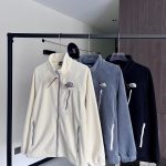 The North Face Coat Red Fleece Embroidery Windproof Cuffs