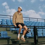 Nike Outerwear Red Corduroy Street Style Embroidery