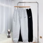 Nike Sweatpants Black Cotton Pure Fleece Soft And Gentle Winter