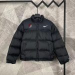 Nike Down Jackets Red Duck Nylon Water-Repellent Fabric Winter