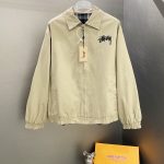 Stussy Coat Red Relaxed Fit Embroidery Patch