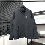 Descente Jacket Ash Fleece Simple And Versatile Quick-Drying Overlock Stitching Embroidery 3D Logo