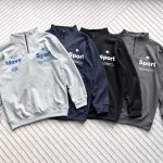Descente Long-Sleeved Shirts Blue Unrestricted Movement Quick-Drying Sports