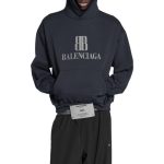 Balenciaga Hoodie Ash Cotton Combed