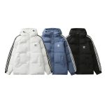 Adidas Outerwear Blue Cotton Winter