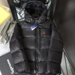 Ralph Lauren Down Jacket Blue Nylon Coated Fabric Simple And Versatile Winter