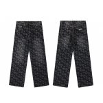 Chrome Hearts Jeans Ash Eva Jacquard Denim Understated Style Leather Patch