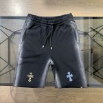 Chrome Hearts Trousers Red Cotton Fleece High Weight Fabric Patch