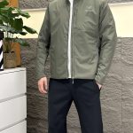 Archaeopteryx Cotton-Padded Coat Green Cotton Quick-Drying