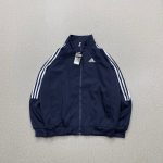 Adidas Outerwear Blue Oxford Cloth
