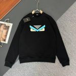 Fendi Long-Sleeved Sweatshirt Ash Cotton Pure Winter