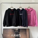 Supreme Hoodie Pink Cotton Pure Fleece Fabric Street Style Streetwear