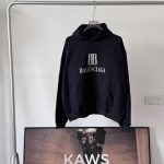 Balenciaga Hoodie Ash Cotton Combed Suitable For Various Body Types