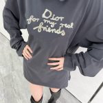 Dior Hoodies Red Cotton Pure