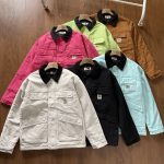Stussy Outerwear Red Cotton Twill Streetwear Skateboarding Spring Autumn