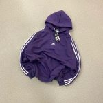 Adidas Jacket Purple Cotton Pure Fleece