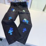 Chrome Hearts Jeans Blue Patch