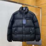 Prada Coat Black Duck Down Sophistication