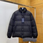Prada Coat Black Goose Down Nylon Fabric Sophistication