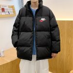Nike Cotton-Padded Coat Red Cotton Down Oxford Cloth